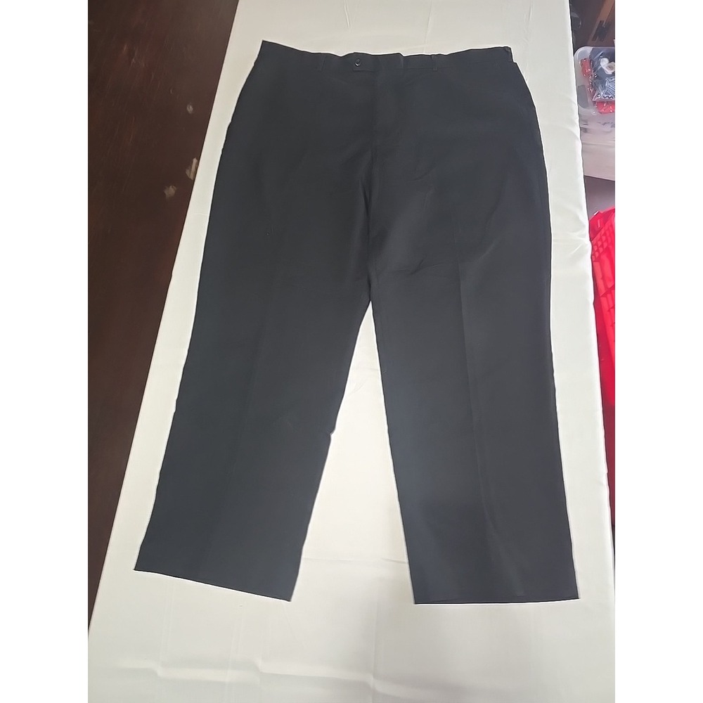 Perry Ellis Portfolio Black Cuffed Dress Pants Mens 42x30